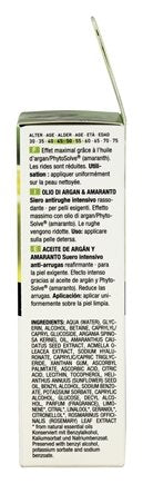 Anti-Wrinkle Intensive Serum Argan Oil & Amaranth 1 oz Y33166