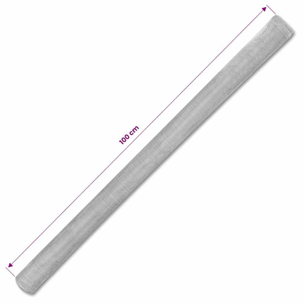 Aluminum Mesh Screen 39.4"x196.9" Silver S903