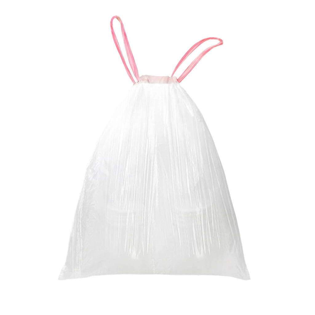 13 Gallon White Unscented Drawstring Trash Bags G250