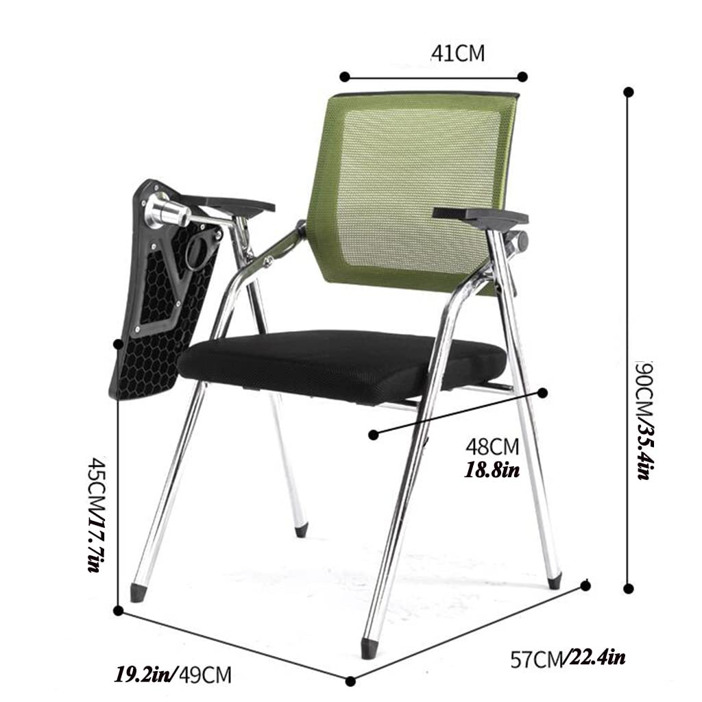 Orange Mesh Foldable Student Chair with Desk and Cup Holder I35162