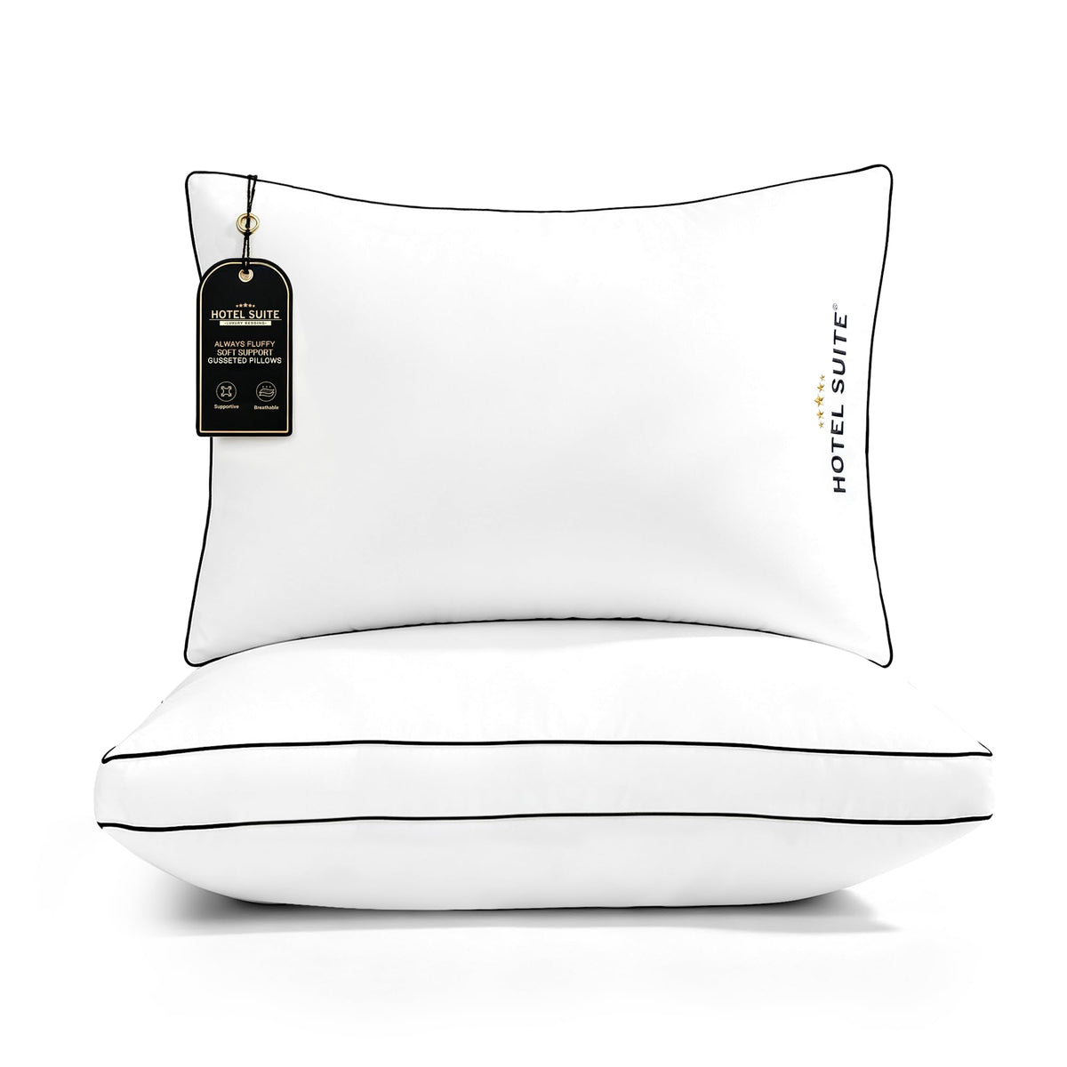 King Size Set of 2 Medium Soft Bed Pillows W319