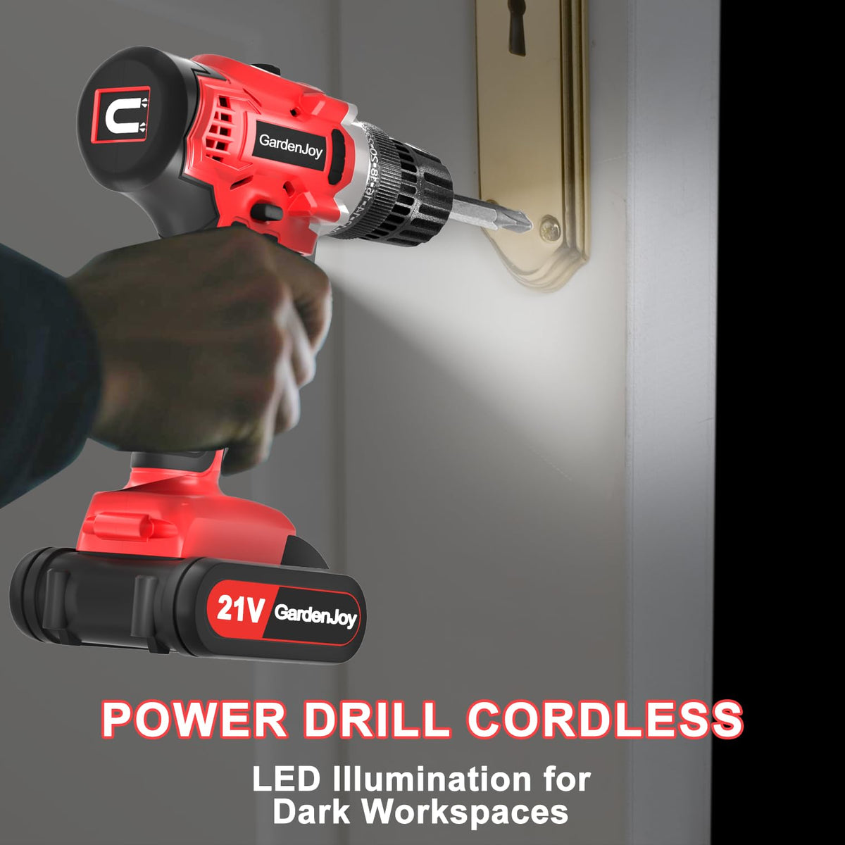 20v Cordless Drill Set with Charger 3/8" Keyless Chuck L489191