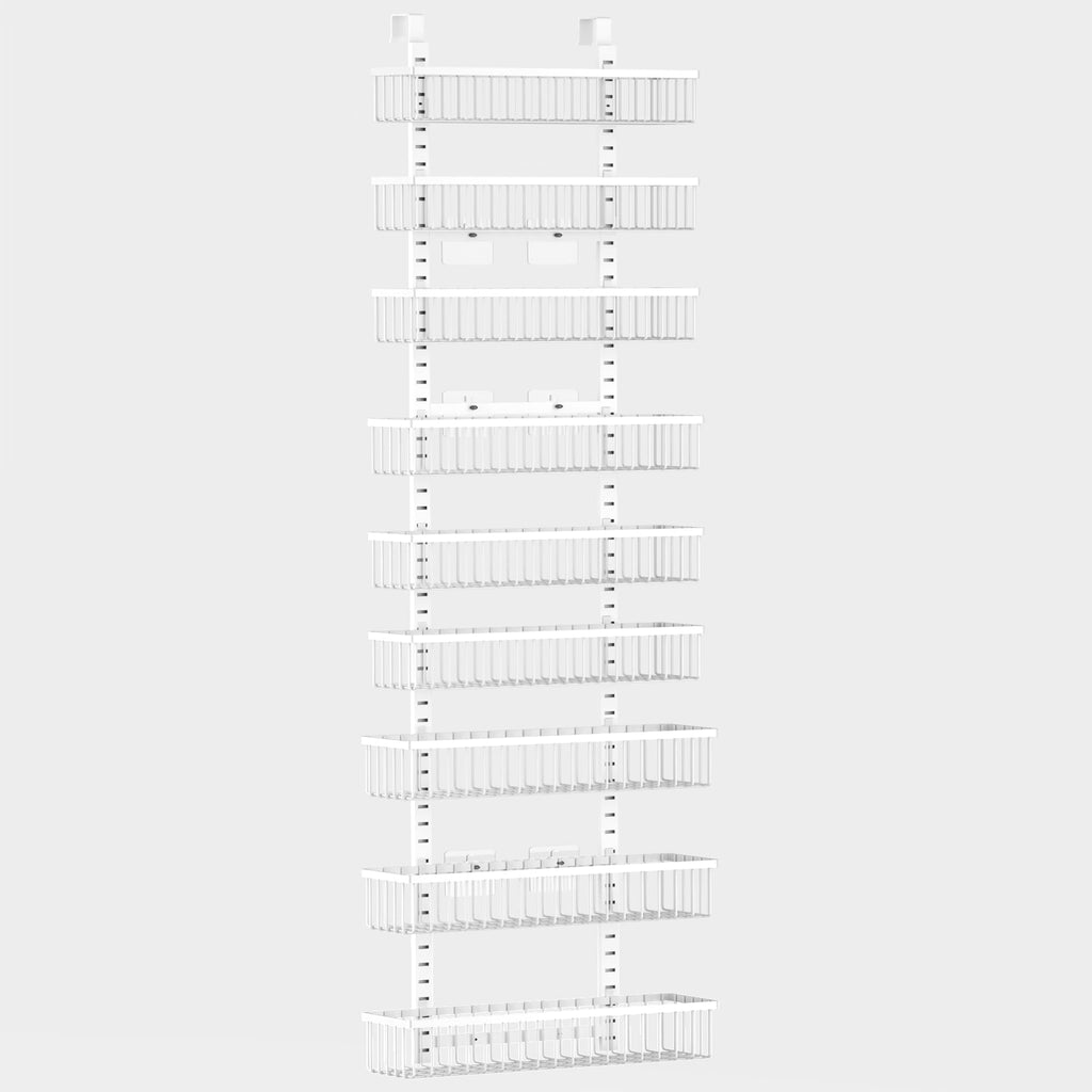 White 9-Tier Over The Door Pantry Organizer F988635