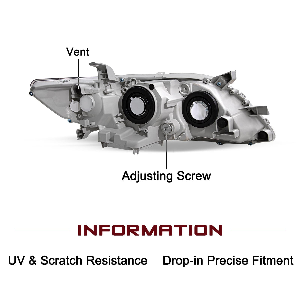 Headlight Compatible with 2007-2009 Toyota Camry X7208