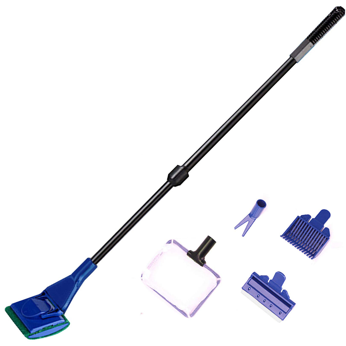 5 In 1 Aquarium Cleaning Tools Kit with Adjustable Length Rod O505