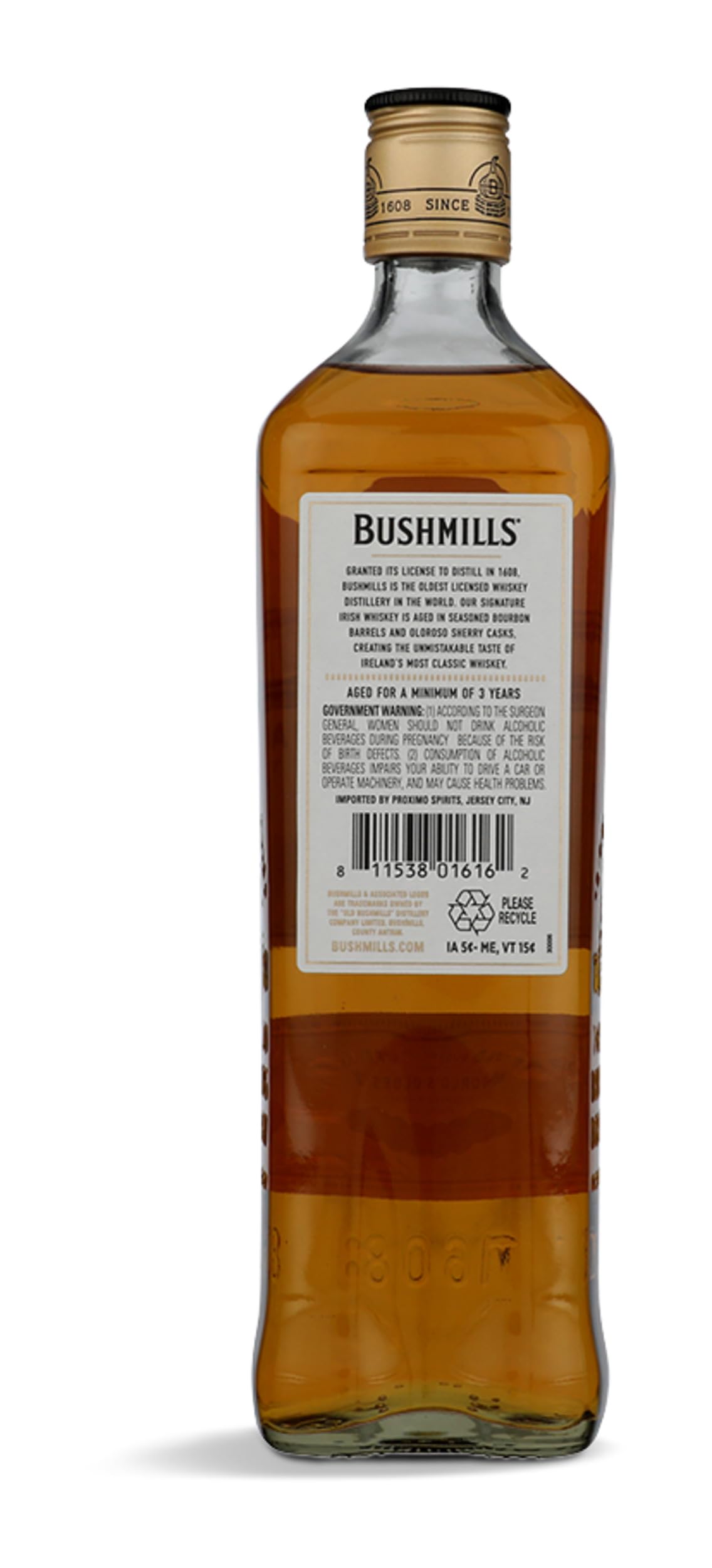 Irish Whiskey 750ml W8991