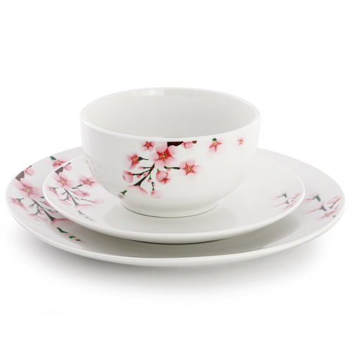 12 Piece Porcelain Dinnerware Set, Service for 4 X31831
