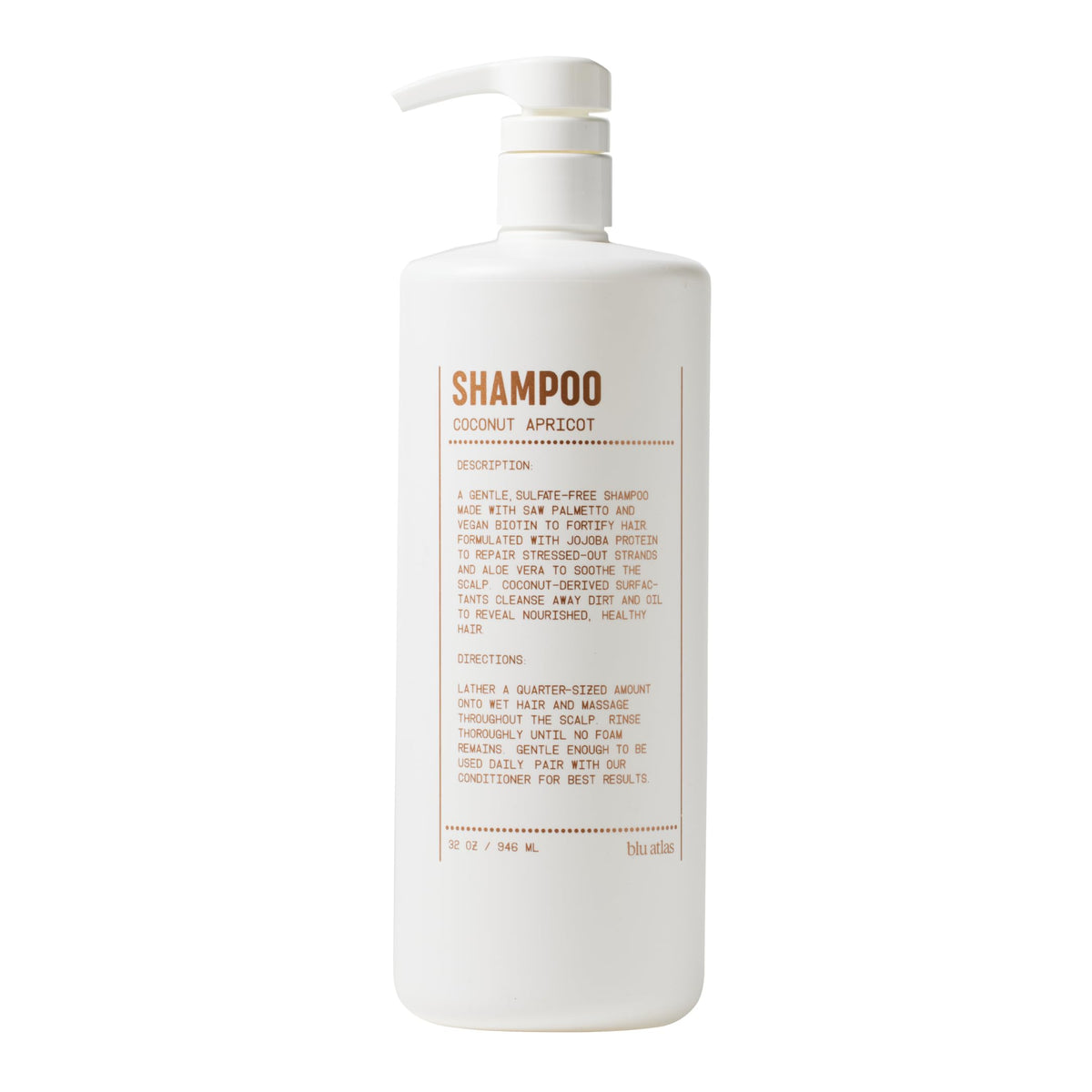 Shampoo and Conditioner Bundle Coconut Apricot 32 oz X6749
