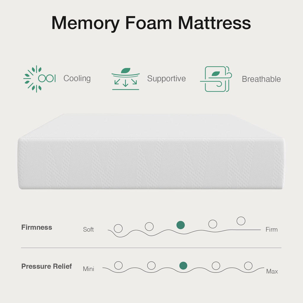 10 Inch Gel Memory Foam Full Mattress O8607