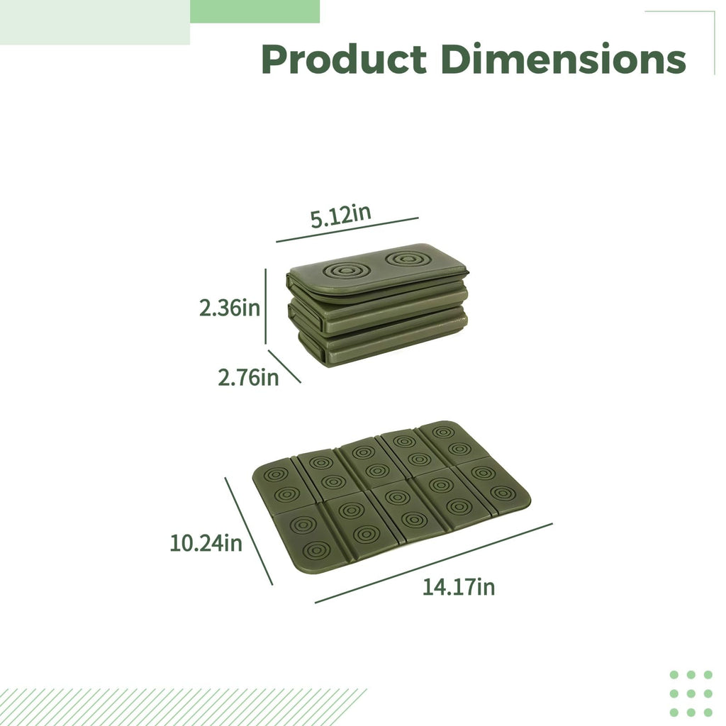 2 Pcs Folding Waterproof Foam Camping Mat Seat Cushion U824