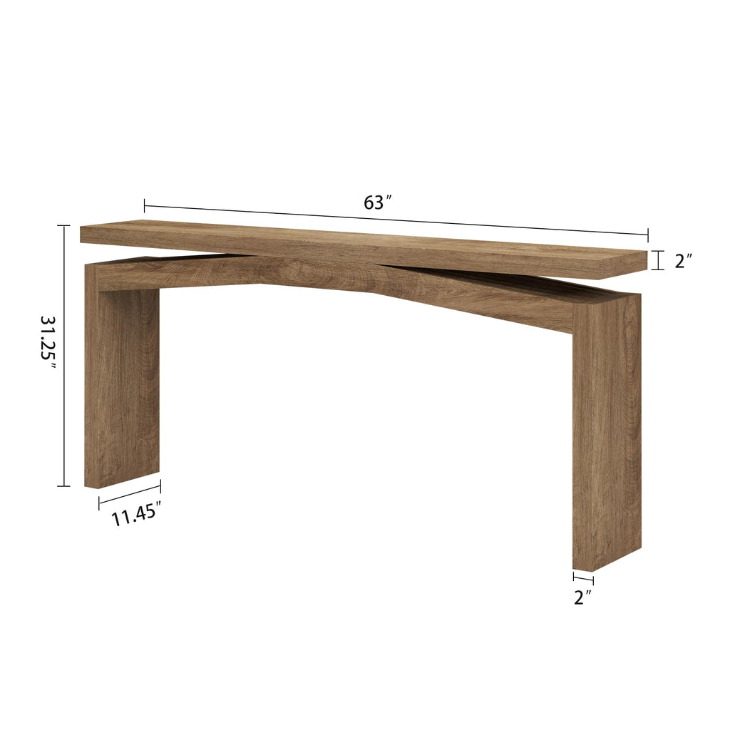 Console Tables 63-Inch Natural Brown J1965