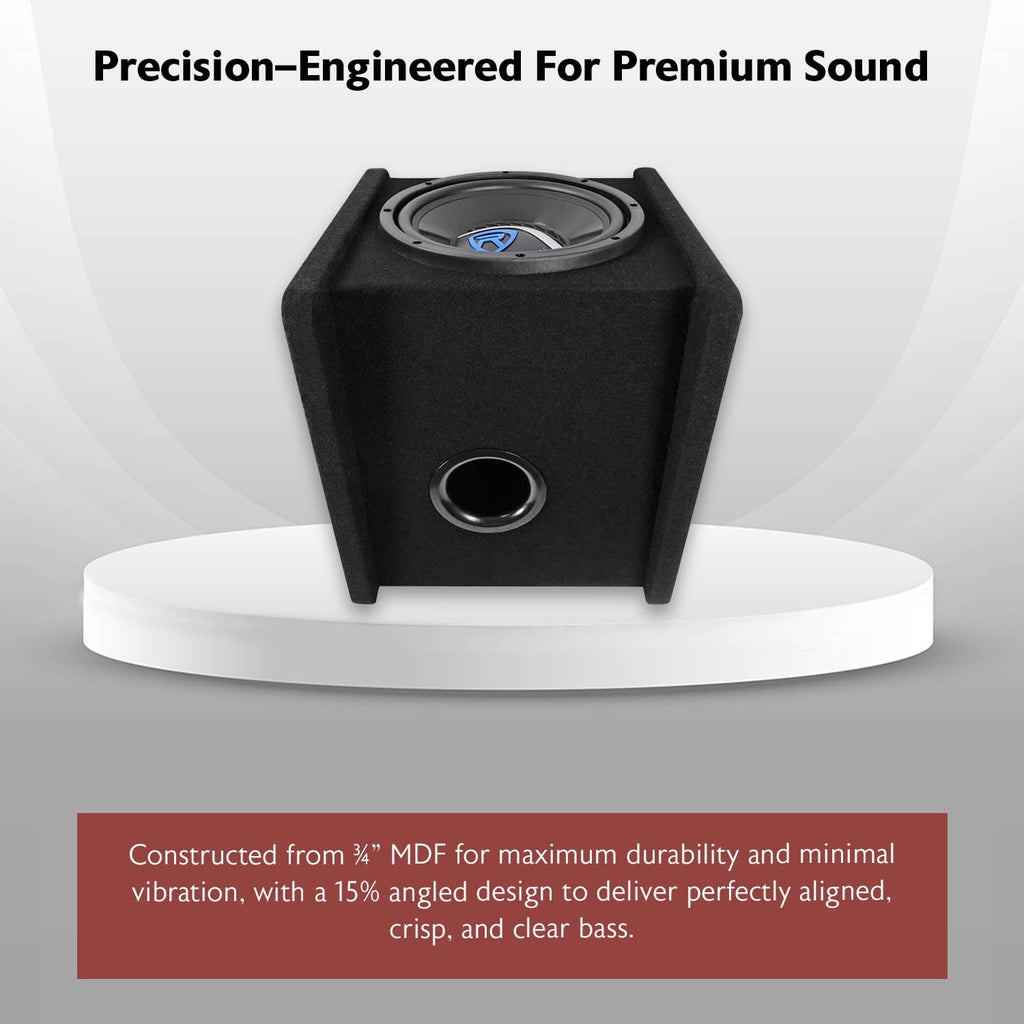 10" Car Subwoofer Enclosure with Mono Amplifier V12454