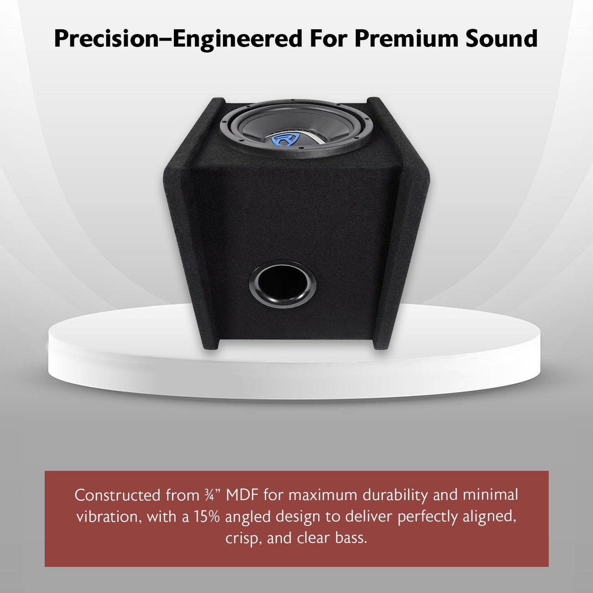 10" Car Subwoofer Enclosure with Mono Amplifier V12454