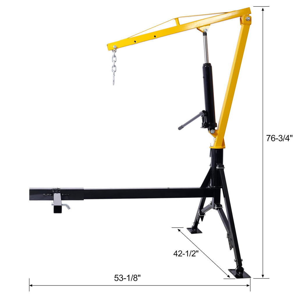 1000 Lbs Hydraulic Truck Crane J949
