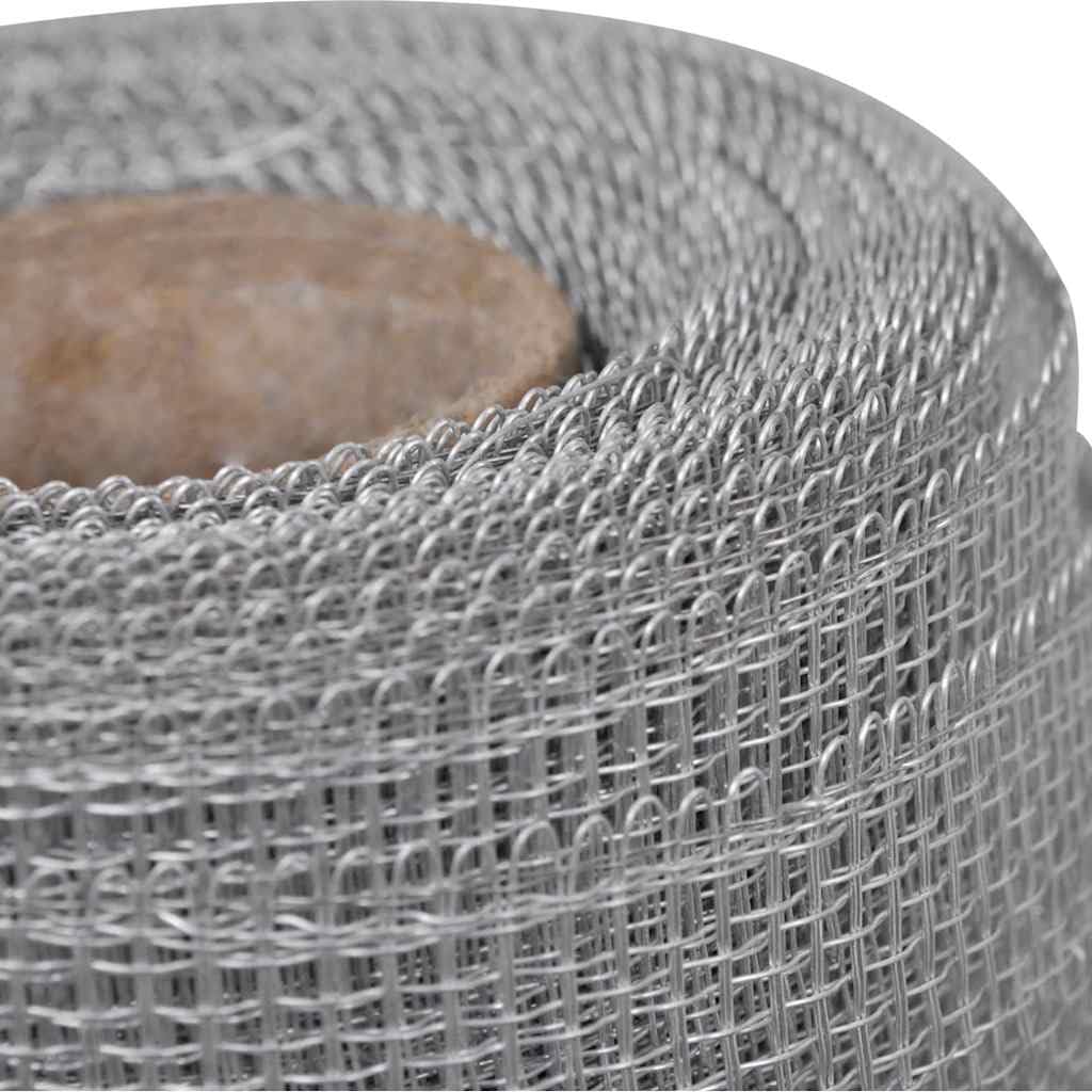 Aluminum Mesh Screen 39.4"x196.9" Silver S903