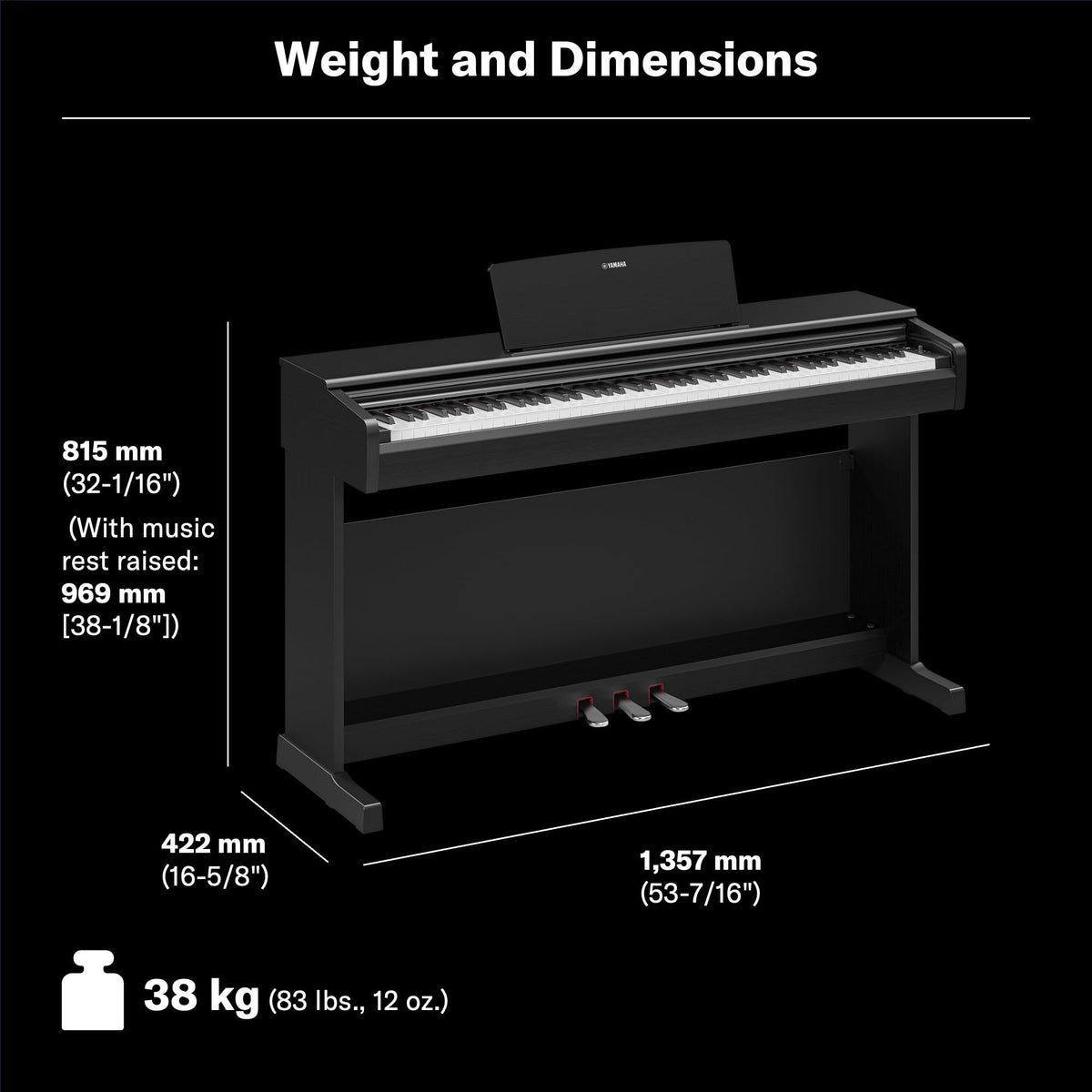 88-Key Weighted Digital Piano Keyboard with Bench W75023