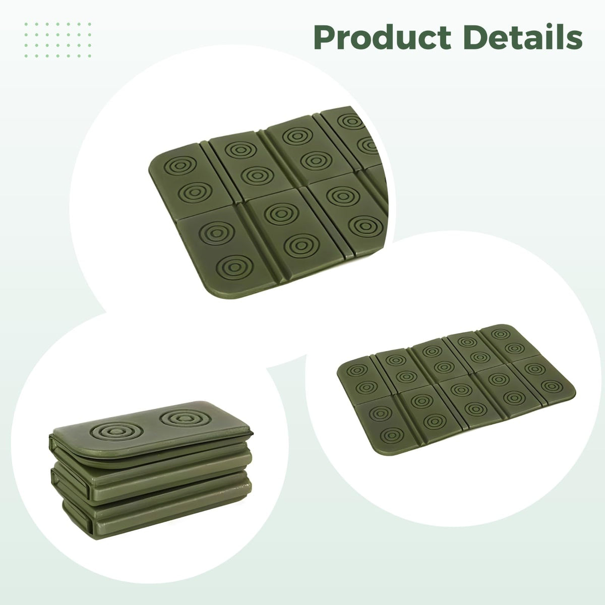 2 Pcs Folding Waterproof Foam Camping Mat Seat Cushion U824