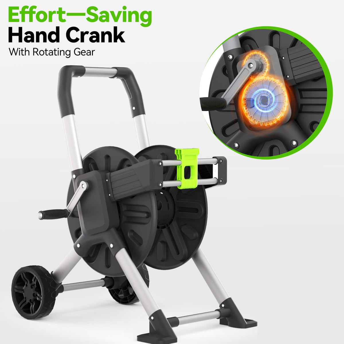 Garden Hose Reel Cart with Wheels X5971