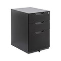 3-Drawer Black Mobile File Cabinet with Lock P9840