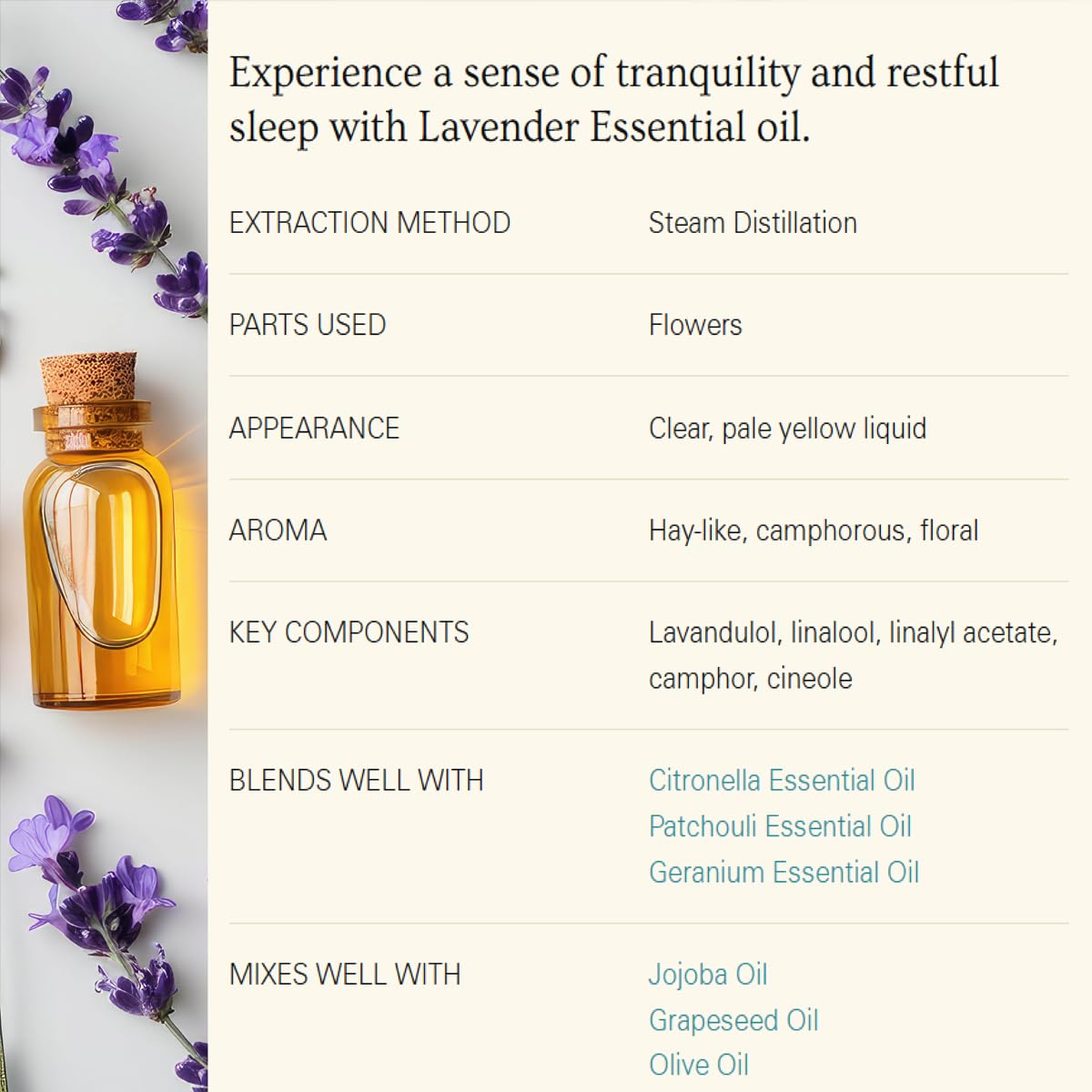 Lavender Essential Oil with Glass Dropper 4 Fl Oz S544601