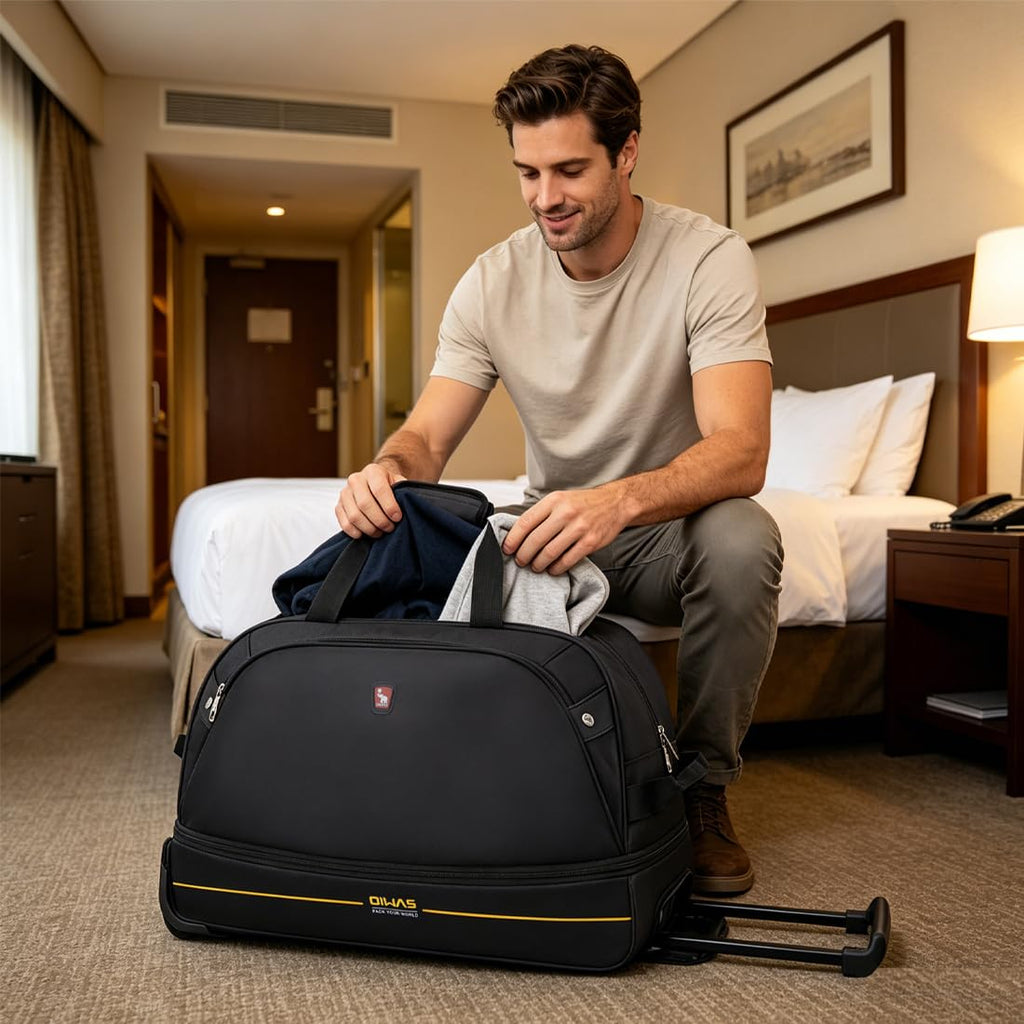 Rolling Duffle Bag with Wheels, 22 inch Carry On Bag M92560