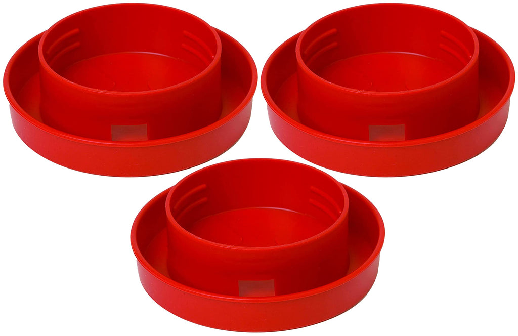 Quail Waterer Base 1 Quart Screw On Narrow Channel Pack of 3 I738702