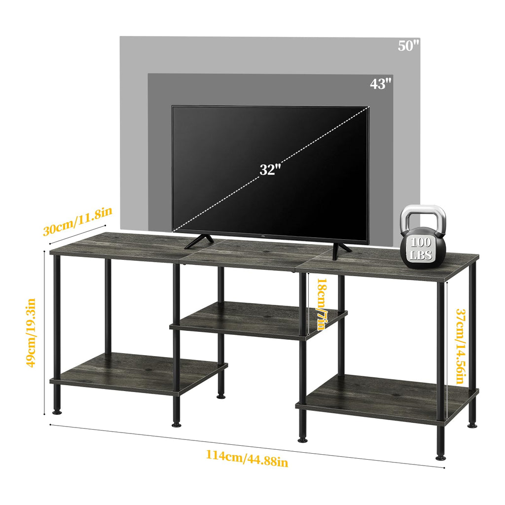 50 Inch Dark Grey TV Stand with Storage X809
