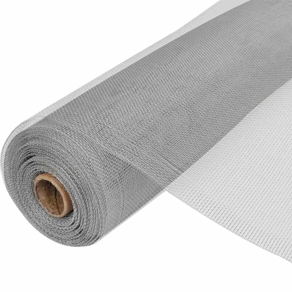 Aluminum Mesh Screen 39.4"x196.9" Silver S903