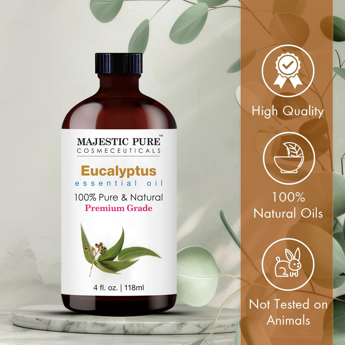 Eucalyptus and Frankincense Essential Oil 4 Fl Oz N338675