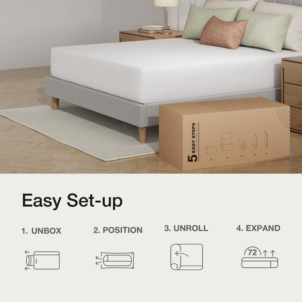 10 Inch Gel Memory Foam Full Mattress O8607