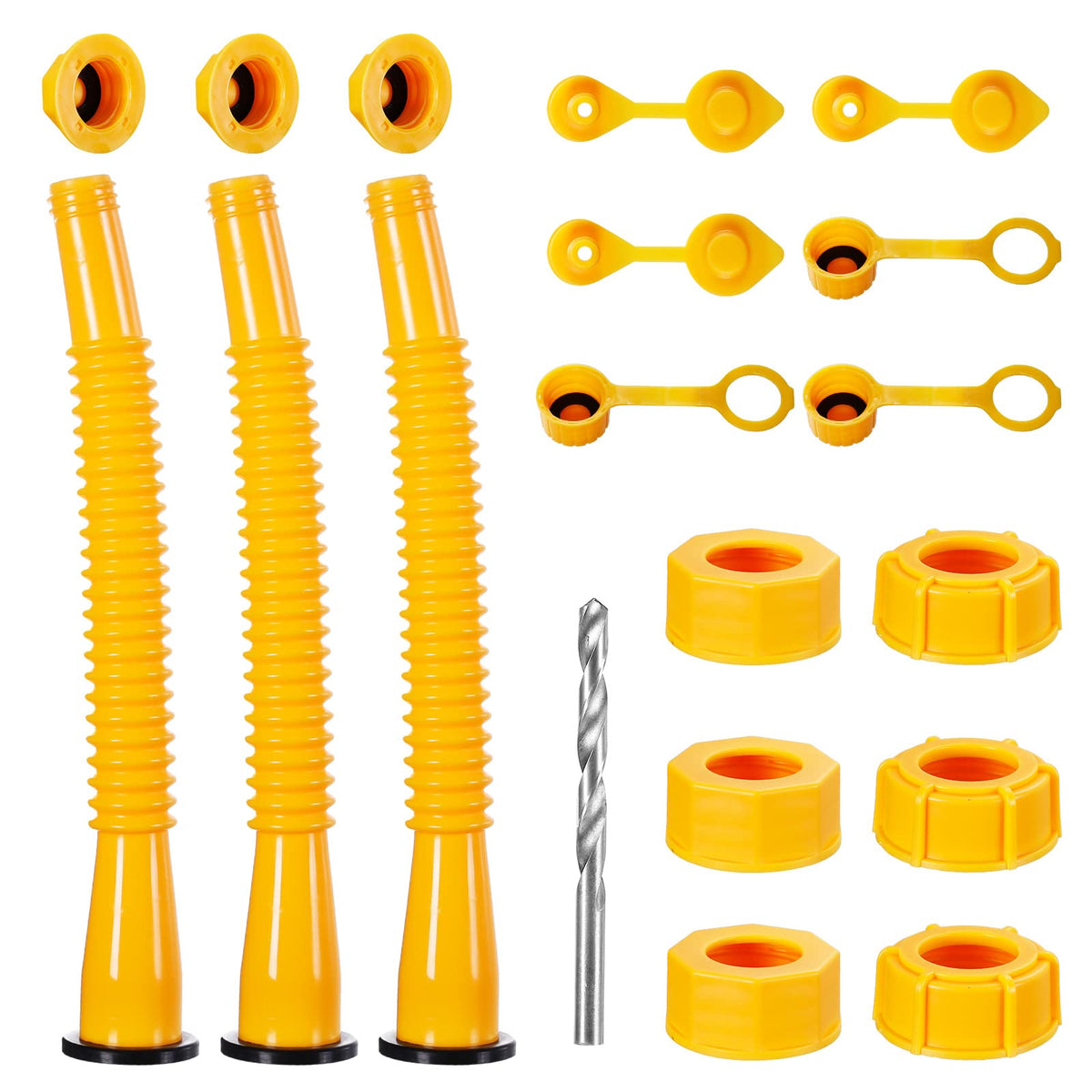 Gas Can Spout Replacement Kits 3 Pack Yellow U605