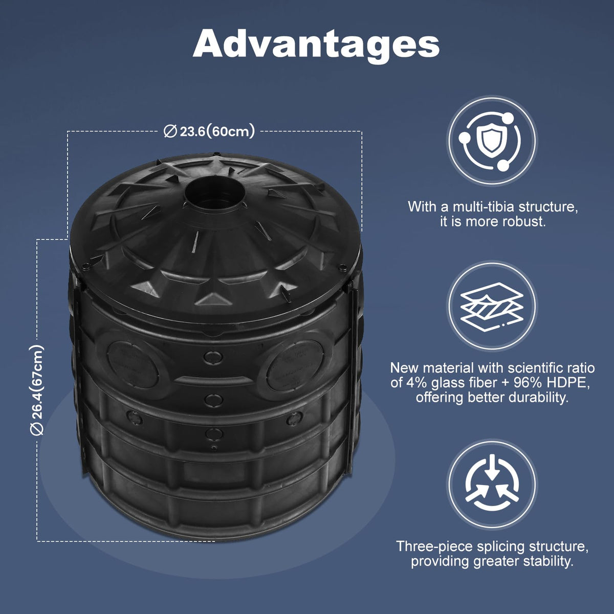 50 Gallon Rainwater Collection Barrel E317