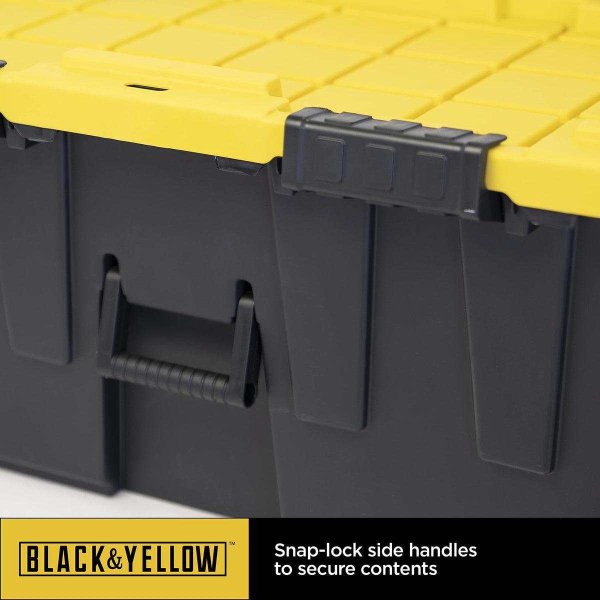 20-Gallon Heavy Duty Stackable Lidded Storage Bins with Wheels, 4 Pack I966