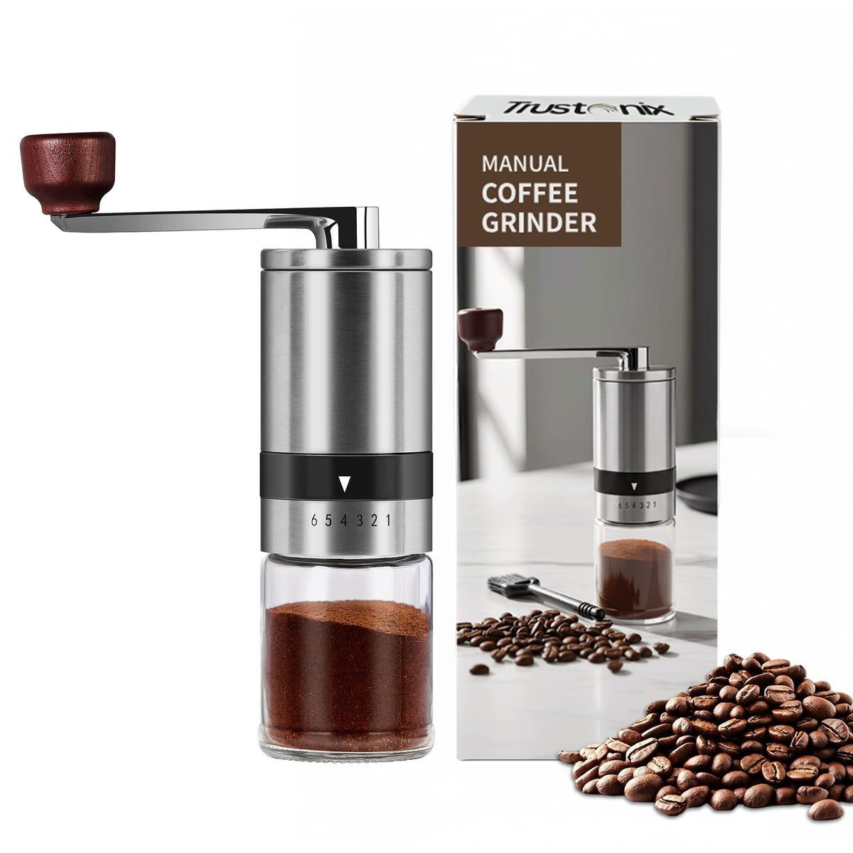 Manual Portable Hand Coffee Grinder W84906