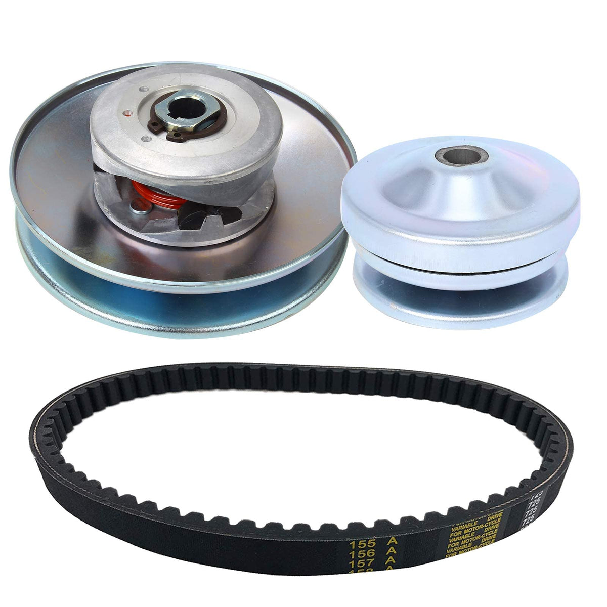 3/4" Bore 6" Diameter Asymmetric CVT Torque Converter with 5/8" Clutch and 725 Belt X370309