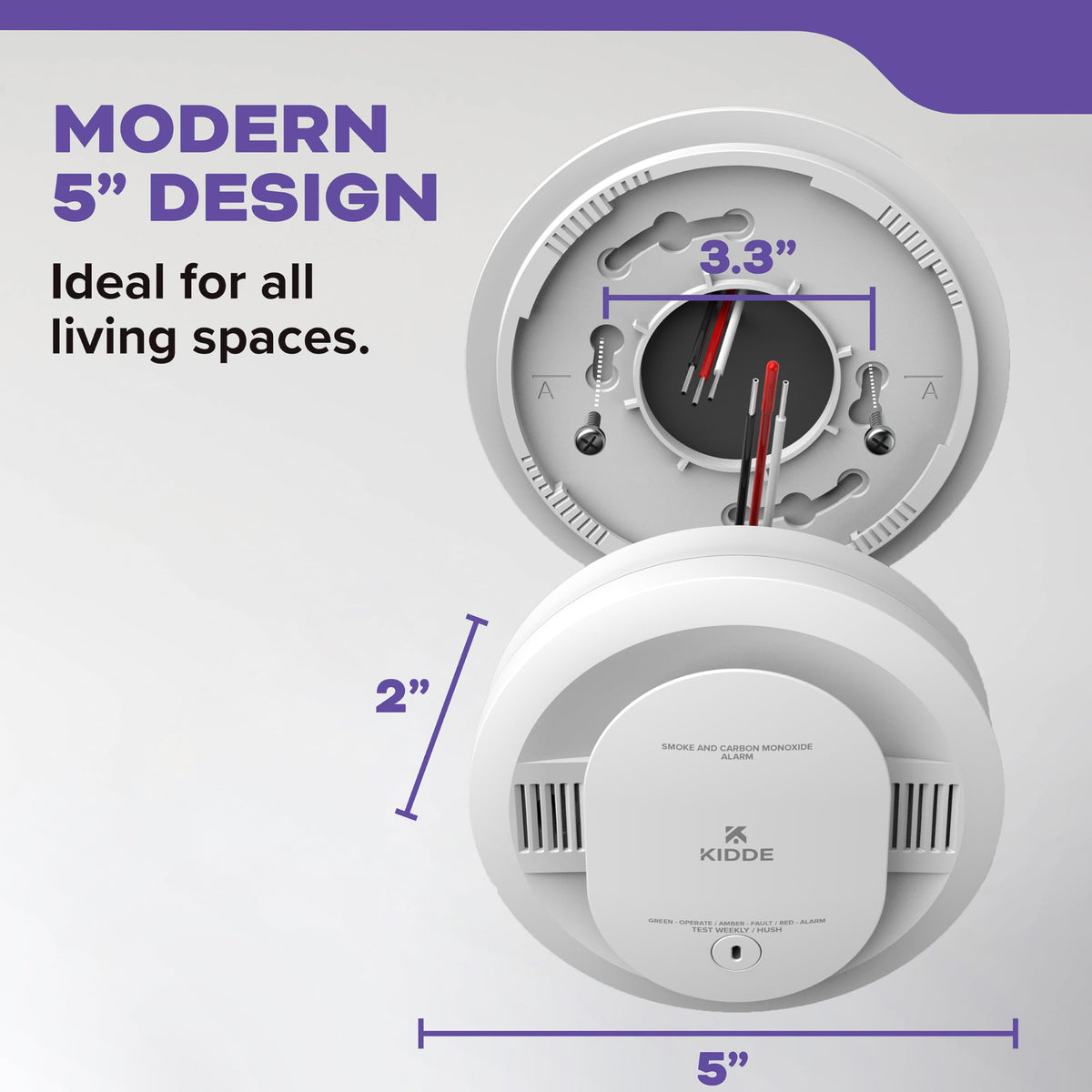 Hardwired Combination Smoke and Carbon Monoxide Detector J28289