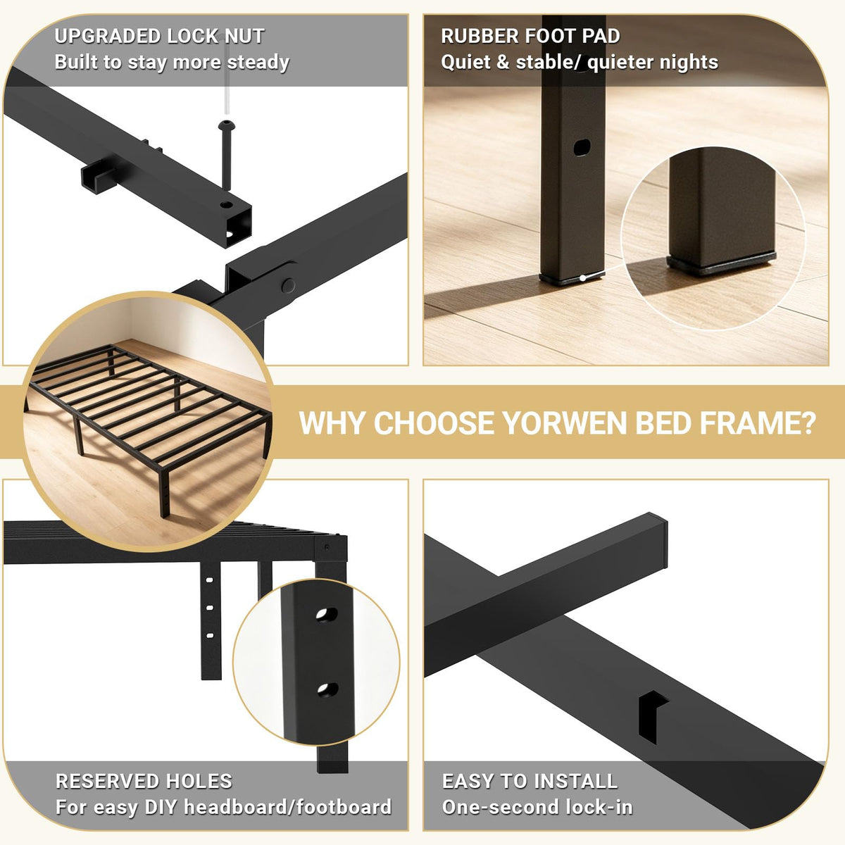 Twin Metal Bed Frame W55113