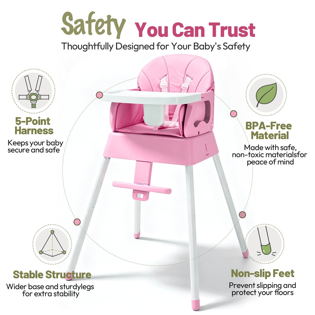5 in 1 Foldable Baby High Chair X41227