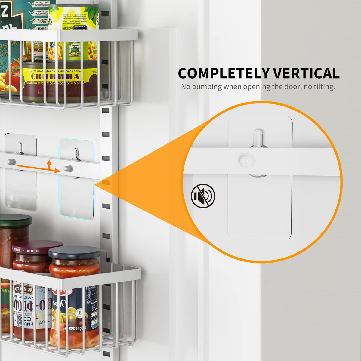 White 9-Tier Over The Door Pantry Organizer F988635