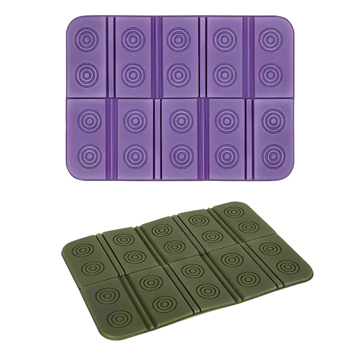 2 Pcs Folding Waterproof Foam Camping Mat Seat Cushion U824