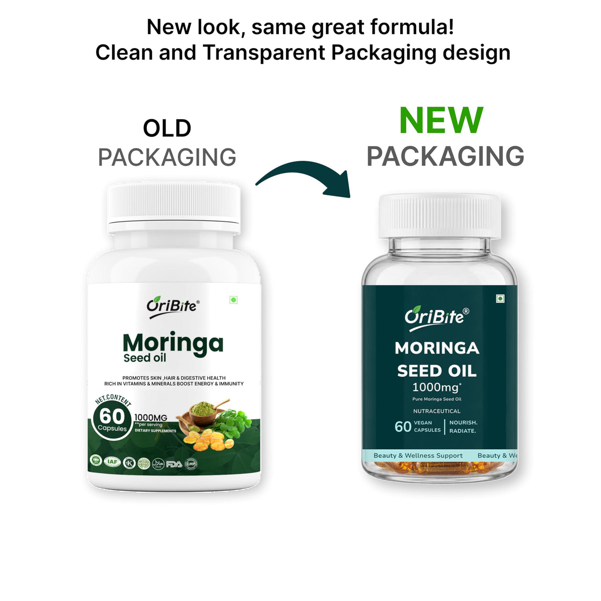 Moringa Seed Oil 1000mg 60 Capsules Q89167