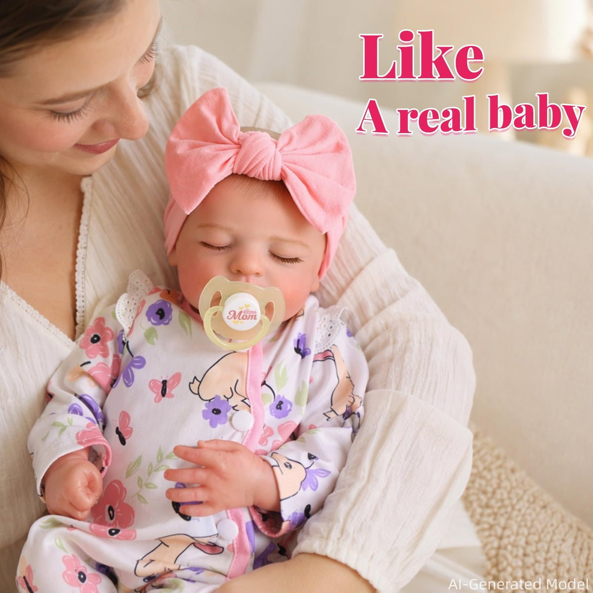 20 Inch Closed-Eye Reborn Baby Doll G8987