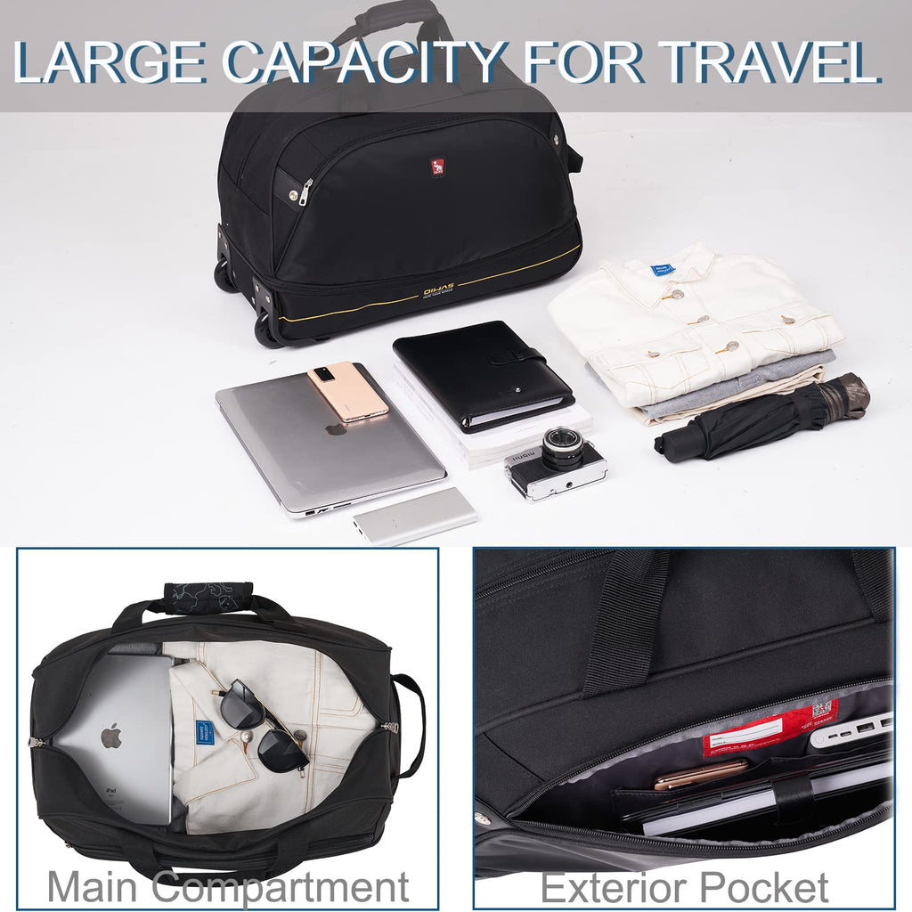 Rolling Duffle Bag with Wheels, 22 inch Carry On Bag M92560