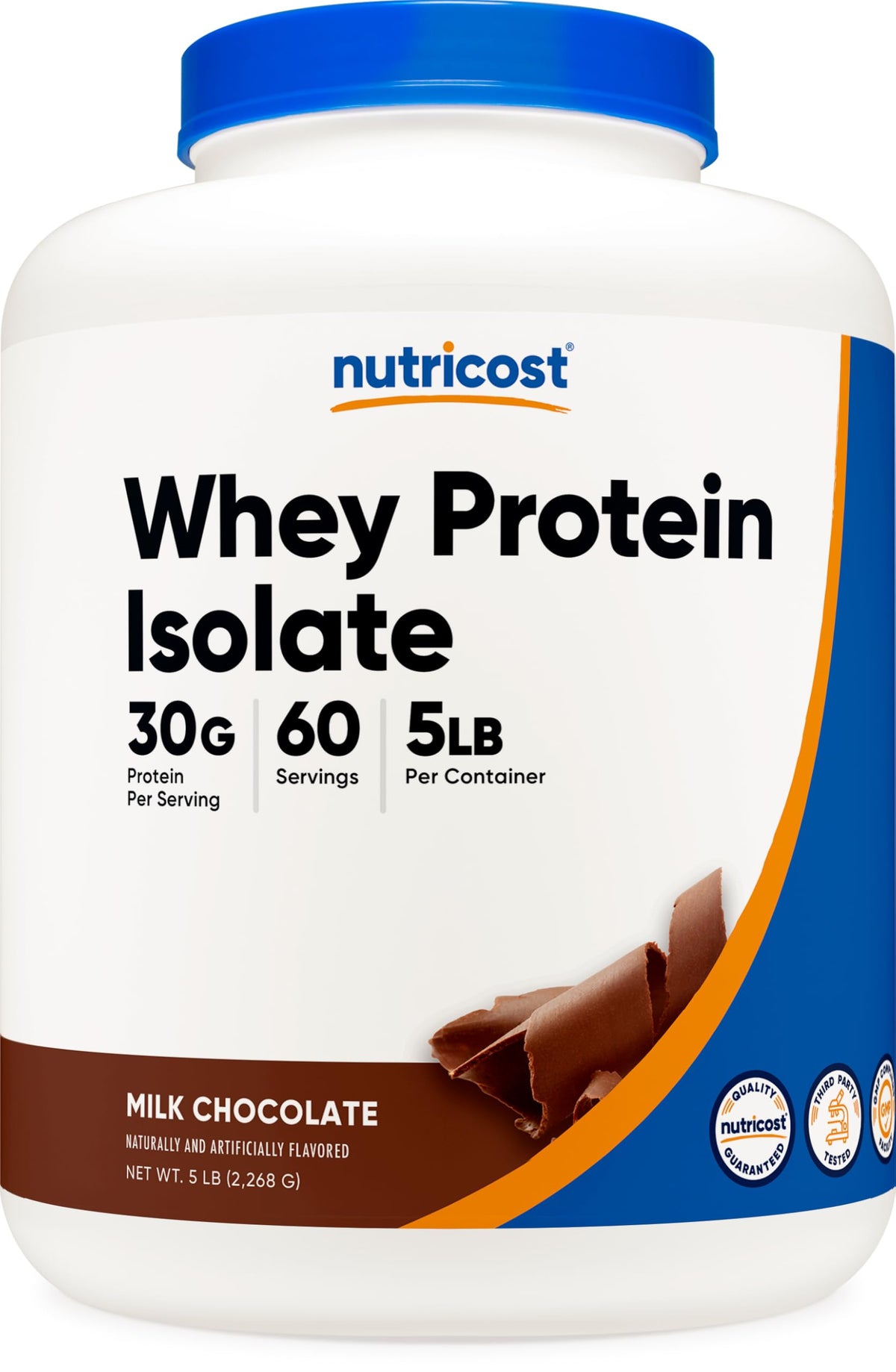 Whey Protein Isolate Powder Milk Chocolate 5LBS N61266