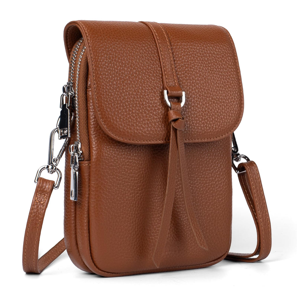 Small Genuine Leather Crossbody Bag R419