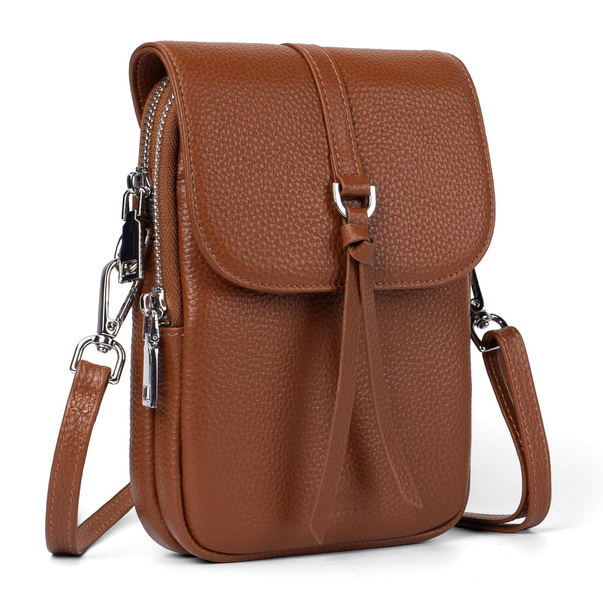 Small Genuine Leather Crossbody Bag R419
