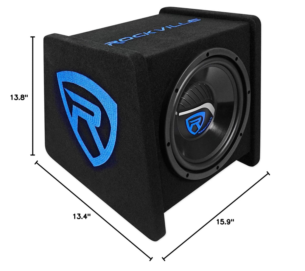 10" Car Subwoofer Enclosure with Mono Amplifier V12454