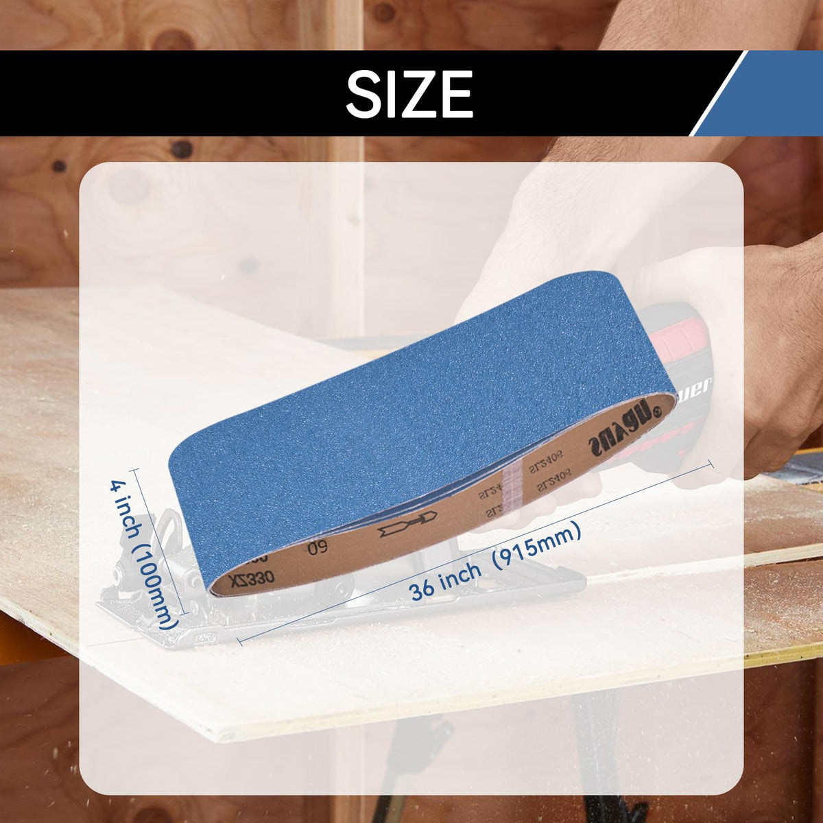 4x36 Inch 18 Pcs 6 Grits Zirconia Sanding Belts A298