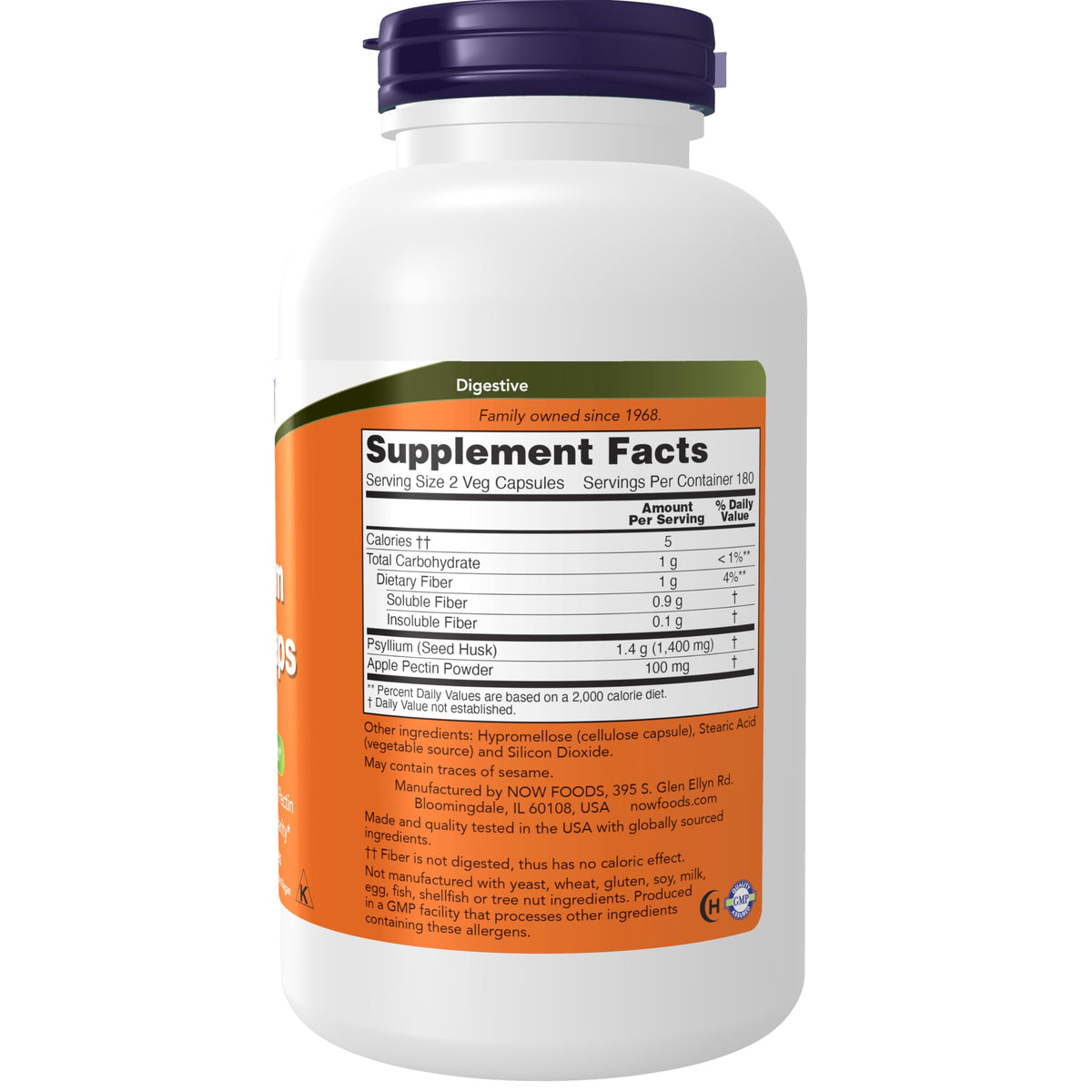 Psyllium Husk Caps 700 mg with Apple Pectin U872188