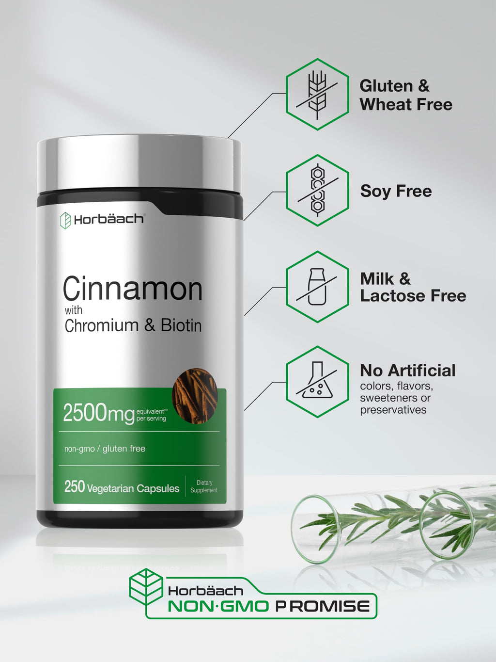 Cinnamon with Chromium & Biotin 250 Capsules A26634